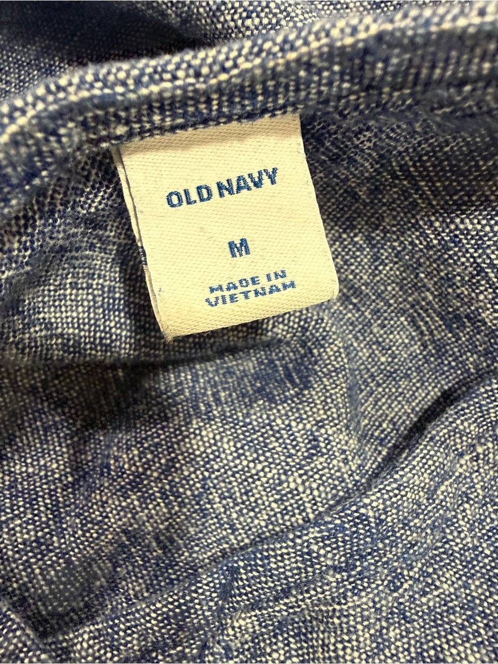 Old Navy Chambray Button-Front Midi Dress in Blue - Picture 4 of 4